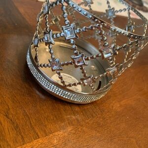 BATH AND BODYWORKS🫧Sparkling Silver Crystal Lattice Candle Holder
